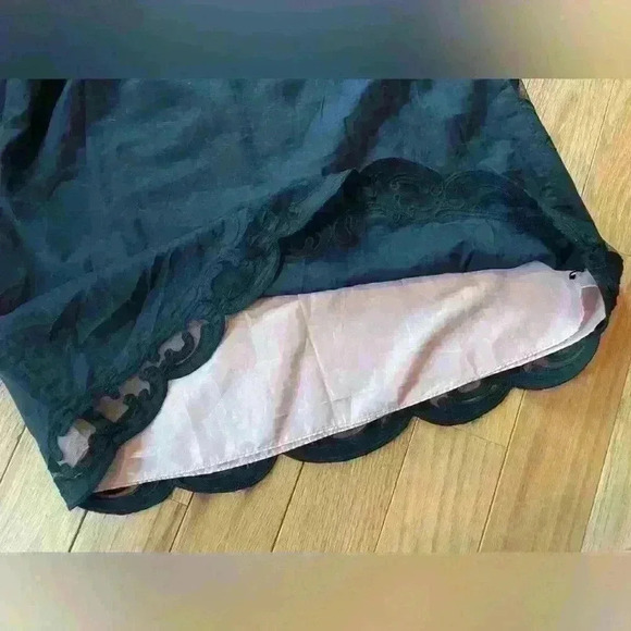 Betsey Johnson Vintage Black Mini Dress Empire Waist Illusion Sheer Y2K SZ 6 - Picture 11 of 16